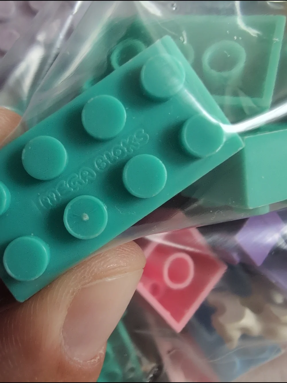 Pastel Mega bloks And Lego Building Block Toy Set for Kids Nearly 1 Pound